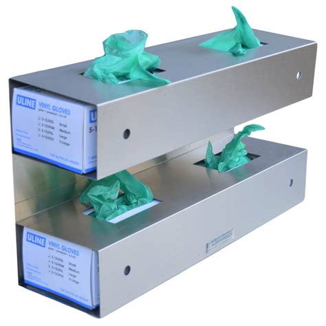 glove box holders stainless steel|stainless glove dispenser.